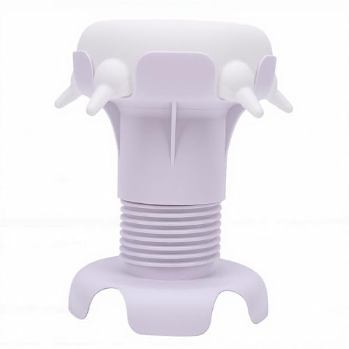 Pssopp Feeding Supplies Silicone Puppy Nursing Station Puppy Feeder Milk Bowl with 4 Nipples for Newborn Rabbits Kittens Other Animals Pet Milk Feeder Station, Pet (White) - color: White