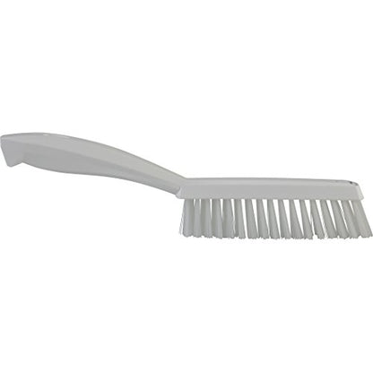 Vikan 13/16 in W Scrub Brush, Stiff, 11 51/64 in L Handle, 5 51/64 in L Brush, White, Plastic 41955-1 Each - color: White