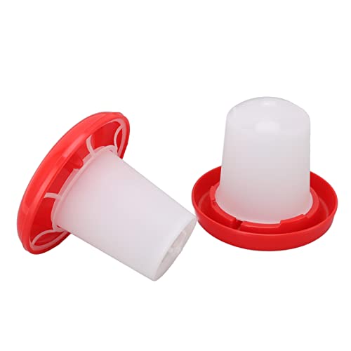 Chicken Feeder and Waterer Kit, Sleeve Poultry Feeder with Automatic Watering, for Backyard Chickens, Durable Plastic Construction, Easy to Clean and Refill