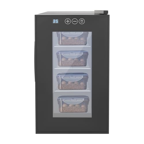 23L Reptile Incubator Cabinet Incubators for Hatching Eggs, Constant Temperature& Humidity Intelligent Reptile Egg Incubator with 10-40°C Cooling and Heating Temperature Control