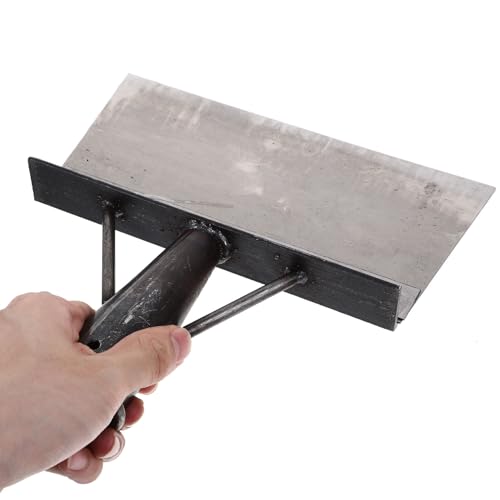 MERRYHAPY Heavy Duty Metal Poultry Dung Scoop Shovel for Chicken Coop Cleaning Multifunctional Excrement Cleaner Long Handle Sturdy Design