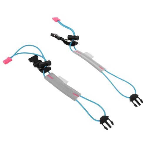 KOMBIUDA 2 Pcs Reflective Running Bands High Visibility Bicycle Pants Cuff Leg Straps for Night Walking Cycling Safety Fit Stretch Reflective Belt for Outdoor Sports