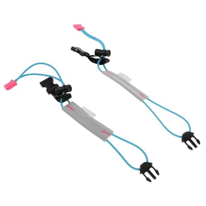 KOMBIUDA 2 Pcs Reflective Running Bands High Visibility Bicycle Pants Cuff Leg Straps for Night Walking Cycling Safety Fit Stretch Reflective Belt for Outdoor Sports
