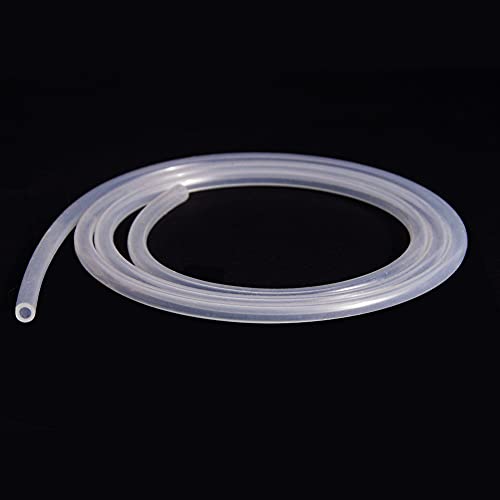Feelers Silicone Tubing, Food Grade Pure Siliconce Hose 1/8" ID 3/16" OD 9.84ft, High Temperature Resistant Flexible Hose for Water Air Pump, Aquarium, Home Brewing, Kitchen - size: 1/8"ID-3/16"OD, style: 9.84ft length(3 Meter)