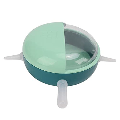 Pet Nipple Feeder with 5 Food Grade Silicone Nipples, Small Pet Milk Bowl for Rabbits Puppy Kitten, Simulated Nursing Bottle with Anti Spill Base and Proof Cover
