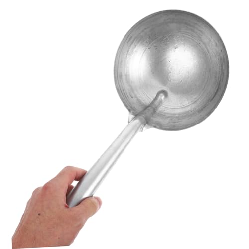 Abaodam Heavy Duty Iron Ladle Spoon for Farm Garden Use Multipurpose Water Scoop for Feeding Livestock Iron Construction Thick Handle