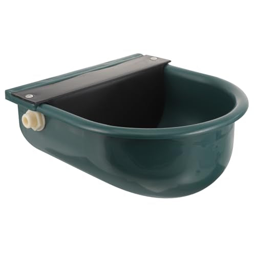 KESYOO Livestock Drinking Water Bowl Durable Automatic Waterer and Cattle Waterer with Deep Splash Design Stable Water Level for Farm Use - color: Dark Green