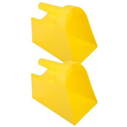 Yardwe Ergonomic Handle Plastic Scoop Multi-purpose Feeder for Livestock Feed