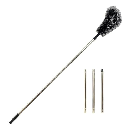 1 pcs 240 cm Huge Tank Brush (Black, with Extra Black Head), Big Brush Head Size (32 cm), Long Handle, with Extendable Stainless Steel Pole, PP Stiff-Bristled, for Large Water Bucket - color: 1 Pcs 240 Cm (Black)