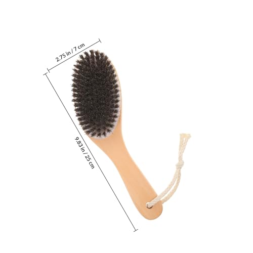 WOONEKY Horse Grooming Comb and Body Brush Stiff Bristles for Livestock Fur Care Sturdy Horse Hair Grooming Supply and Cattle Bathing and Shedding