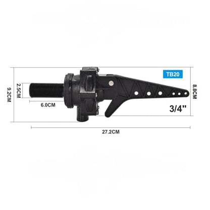 3/4" Tankbuddy Valve PumpBuddy High Flow Large Water Discharge 20mm Float Valve Double Water Level and Adjustable Water Level (TB20) - size: 0.75 Inch