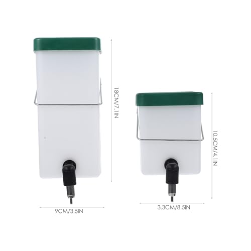 2Pcs Rabbit Water Dispenser Automatic Hanging Bunny Waterer with Hook Design Safe and Easy to Install Drinking Equipment for Rabbits and Guinea Pigs Cage