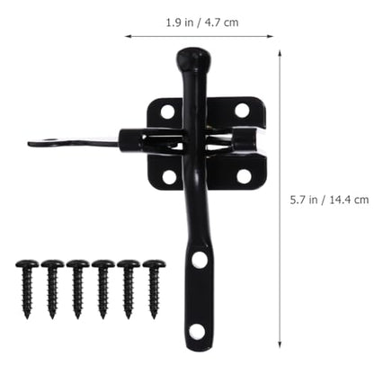 Heavy Duty Pin Lock Door Buckle Gate Latch for Metal and Wooden Gates with Safety for Pets and Babies Easy Installation Outdoor Gate Hardware