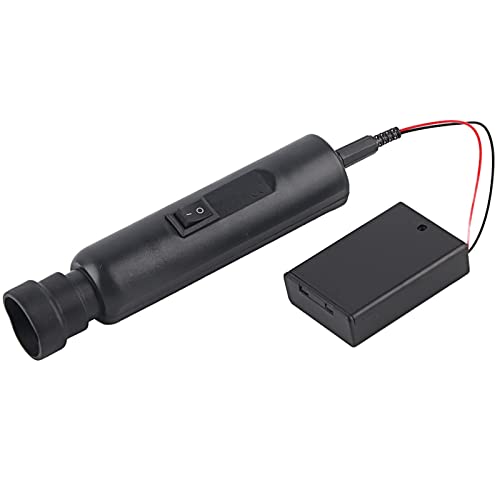 Egg Candler Dual Power LED Light High Intensity Cool Led Light Egg Candler Tester Mains or Battery Powered for Poultry Breeders ABS Material 15CM Size (Egg Hood + Battery Box)