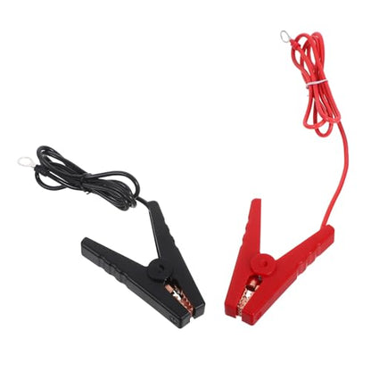 balacoo 2pcs Electric Fence Jump Leads Fencing System Wire Clamps Solar Fence Charger Cable