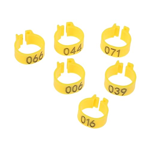 Milisten 100pcs Pigeon Foot Bands Numbered Leg Rings for Easy Bird Identification Bright Colors for Poultry Management Suitable for Pigeons Chickens and Ducks