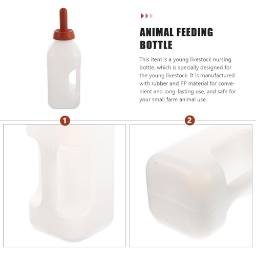 HANABASS Thickened 2L Calf Nursing Bottle with Handle Livestock Milk Feeder for Calf Feeding Farm Animal Nursing Container