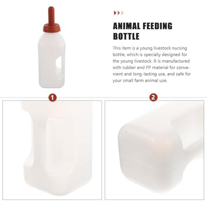 HANABASS Thickened 2L Calf Nursing Bottle with Handle Livestock Milk Feeder for Calf Feeding Farm Animal Nursing Container