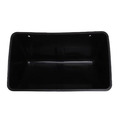 AMONIDA Hanging Poultry Feeder, Large Capacity Plastic Chicken Feeder, Space Saving Trough with Minimized Feed Waste, Ideal for Farm, Coop & Yard (Black) - color: Black