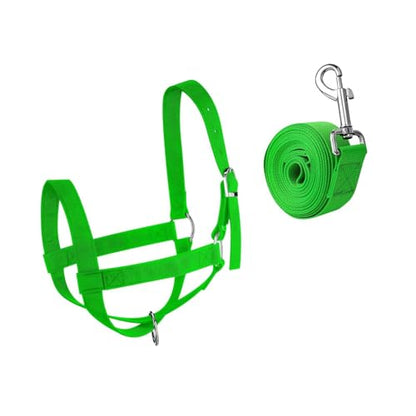 kowaku Nylon Cow Halter Harness Livestock Heavy Duty Practical Wide Adjustable Training Supplies Goat Cow Nylon Cattle Cattle Halter