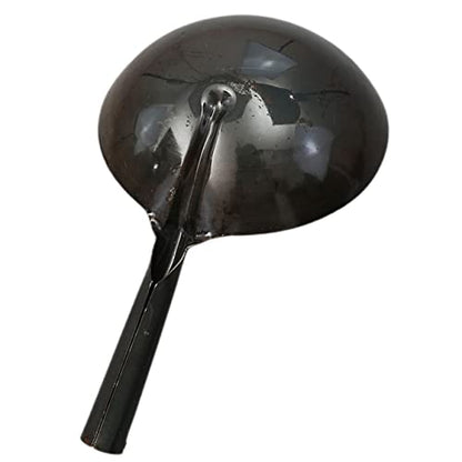 Iron Water Ladle Long Handle Heavy-Duty Wear-Resistant Scoop for Outdoor and Home Use Black Iron Water Spoon for Fishing and Livestock Feeding