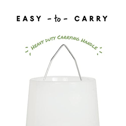 Harris Farms Plastic Hanging Poultry Feeder, Twist and Lock Base, For Medium to Large Flocks, Feeds up to 25 Birds, 10 lbs