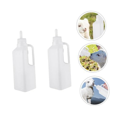 HANABASS 2pcs Silicone Lamb Feeding Bottle Lids for Newborn Animals Pet Feeding Supplies