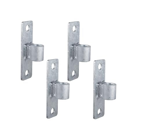 Gate Hinge Wall Mount Gate Hinge for 5/8'' Pin Chain Link Fence Post Hinge (4 Pcs) - size: 4 Pcs