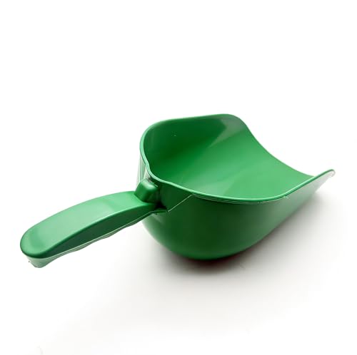 Extra Big Size Thickened Plastic Utility Scoop, 35~55-Ounce Scoop Livestock Feed Scoop for Any Household Disposing Replacing Litter/Animal Pet Farm Pig Horse Feed Food Shovel (Plastic)