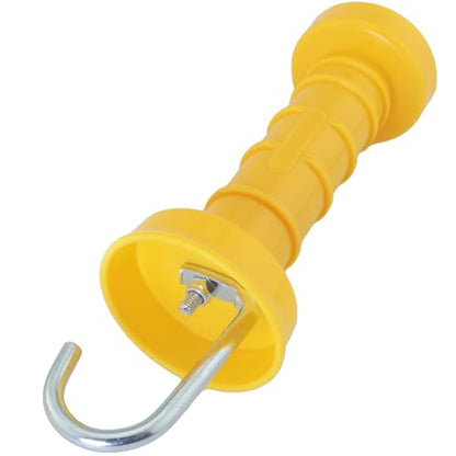 MEETOOT 3PCS Plastic Spring Loaded Electric Fence Door Handle Insulator Gate Hardware Pull Pasture Accessories Suitable for Farm Courtyards Business Park