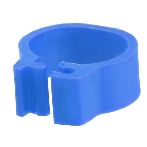 100Pcs 8MM 001 to 100 Numbered Plastic Letter Pigeon Bird Leg Bands Rings, Pigeon Identify Rings, Training Supplies Leg Number Bird Bands for Letter Pigeon (Dark Blue) - color: Dark Blue
