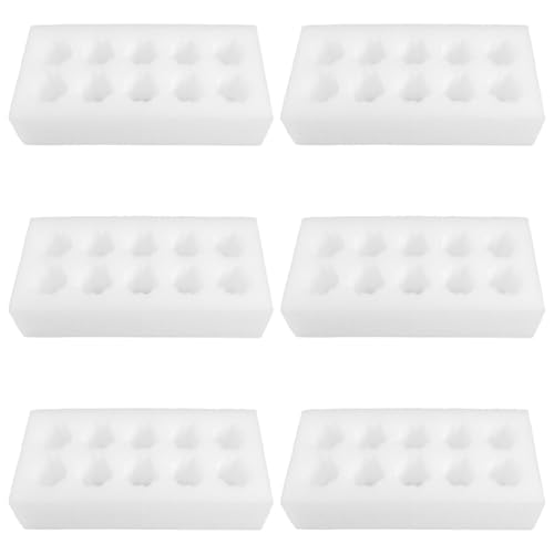 BESTOYARD Egg Holder Tray 10-Grid, Thickened Foam Shock-Absorbing Protective Container for Shipping & Refrigerator Storage, for Fresh Chicken Eggs
