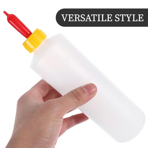 DOITOOL 5Pcs Goat Feeding Bottles 400ml Goat Nipple and Bottles Set Baby Goat Supplies for Small Animal Milk Feeder, for Farm Livestock Feeding