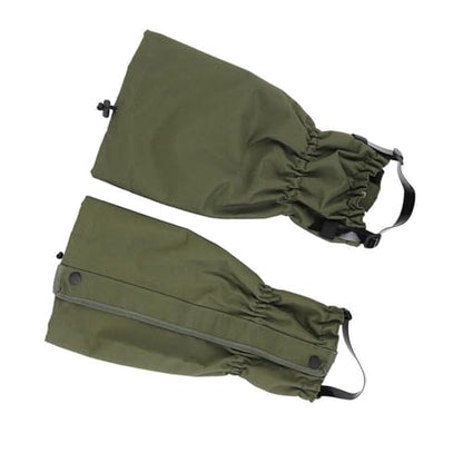 Leg Warmers, Unisex Water Resistant Leg Covers Outdoor Hiking Snow Boot Gaiters Winter Camping Shoe Gaiters - color: Green