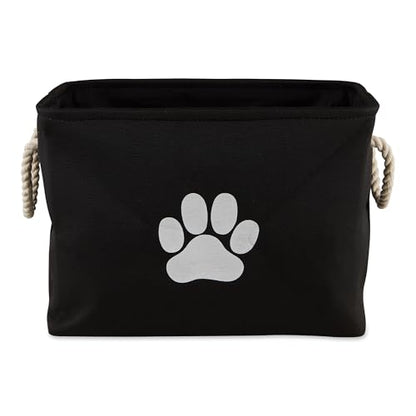 Bone Dry Pet Storage Collection Collapsible Bin, Black, Small Rectangle - color: Black, size: Small Rectangle