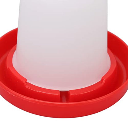 Dioche Sturdy Poultry Feeder and Waterer Kit with Rotating Sleeve for Easy Feeding and