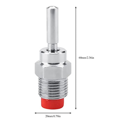 Stainless Steel Automatic Pig Nipple Drinker Waterer with Long Rod, Red Copper Cap, 5pcs for Sow Piglets, Sheep, Horse, Cattle, and Poultry - Farm Animal Waterer, Livestock Waterer