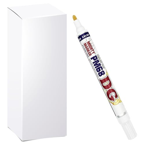 PM-68 DG Paint Markers, Heavy Duty Industrial Paint Markers, Ketone-Based, Xylene Free, Quick Dry, Degrease Resistant, Made in USA – Bulk Packs for Business Use, White 12 Box - color: White