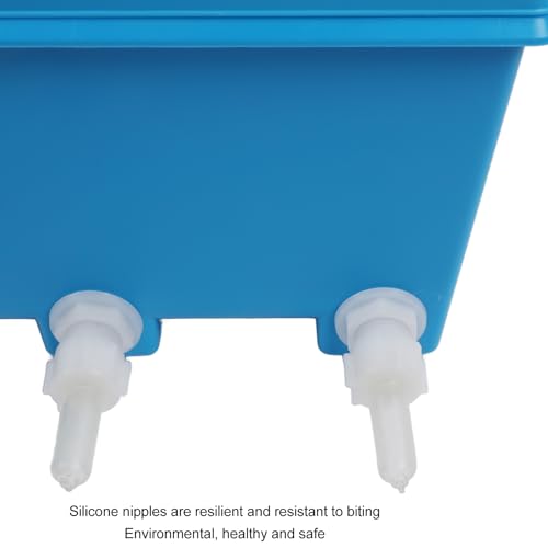 8L Animal Milk Feeder, 20.5 X 6.5 X 6.7in Farm Livestock Breeding Feeder with 5 Nipples, Livestock Feeding Tool for Sheep, Pigs, Puppies