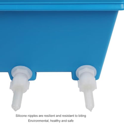 8L Animal Milk Feeder, 20.5 X 6.5 X 6.7in Farm Livestock Breeding Feeder with 5 Nipples, Livestock Feeding Tool for Sheep, Pigs, Puppies