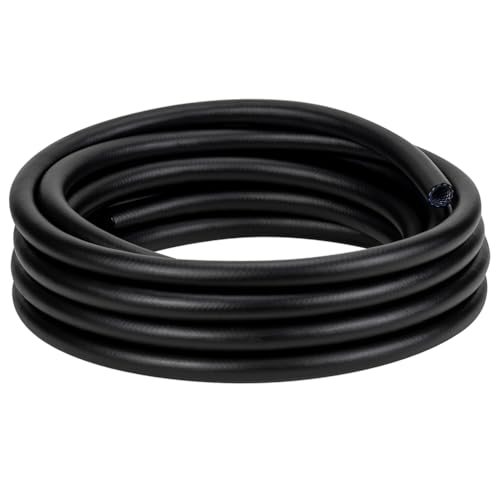 Black Braided Vinyl Tubing 5/8" - 10ft High Pressure Reinforced PVC Tube | Flexible, BPA Free , Perfect for Water Transfer in Workshop Home Garden - size: 5/8" ID, style: 10 ft