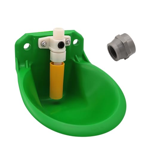 Automatic Sheep Water Bowl Vertical Nuzzled Valve Auto Fill Goat Waterer | Livestock Water Trough for Horse Pig Hog Cow, Self-filling Cattle Tank, animal multi-purpose Bucket Drinker watering system
