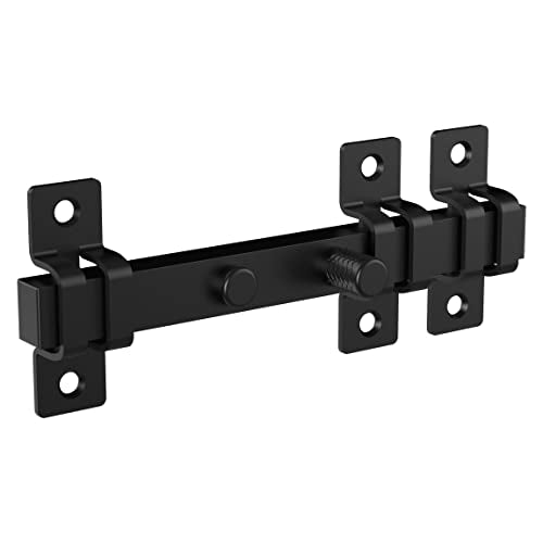 National Hardware Industrial Reversible Gate Slide Latch 7.8 in Black Weatherguard Protection Outdoor Gate Hardware for Fence Applications Left Right Hand Mount
