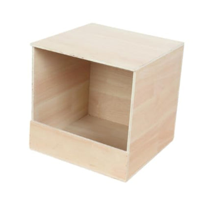 Parakeet Nesting Box Wooden Parrot Nest Birds Box Wood Breeding Box Wooden Pigeon Nesting Box for Lovebirds Cockatiels Budgie, Small