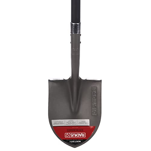 Radius Garden 58-in Long Handle Round-Point Shovel, Steel Shaft, Steel - style: Long-Handle, Round Point