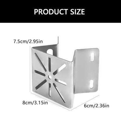 Weatherproof Stainless Steel Camera Mounting Bracket Security Camera Bracket for Home and Business Security - color: b