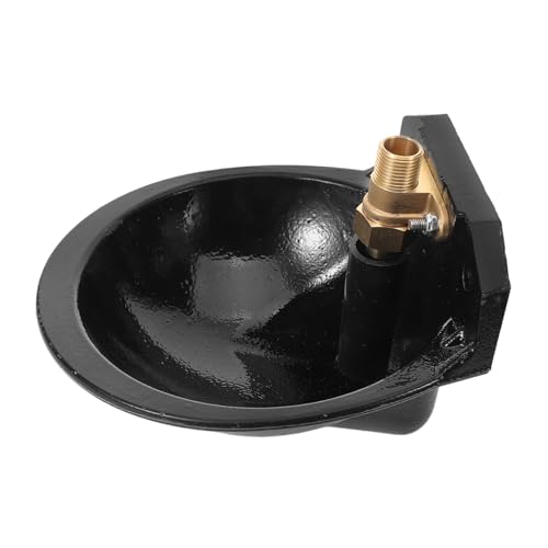 Milisten Automatic Cow Waterer Bowl Large-Capacity Cast Iron Livestock Feeder Float Valve for Efficient Farm Use for Sheep Horses Goats and Pigs
