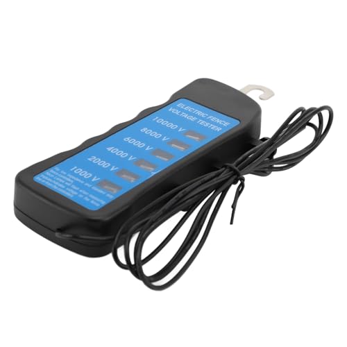 Electric Fence Voltage Tester, Fault Finder Checker with Pulse Detection Auto Shut Off for Livestock Equipment