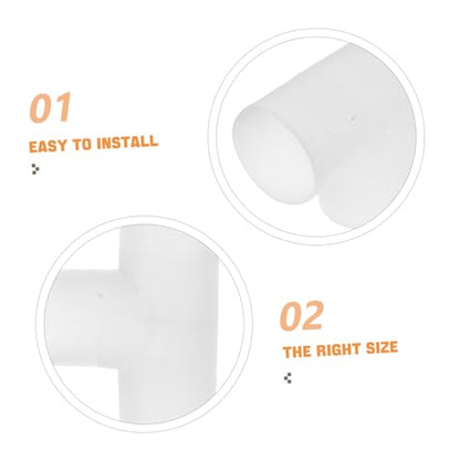 20 Pcs PVC Water Pipe Fittings Barbed Tee Connectors Elbow Adapters and Plugs for Drip Irrigation and Livestock Watering Systems