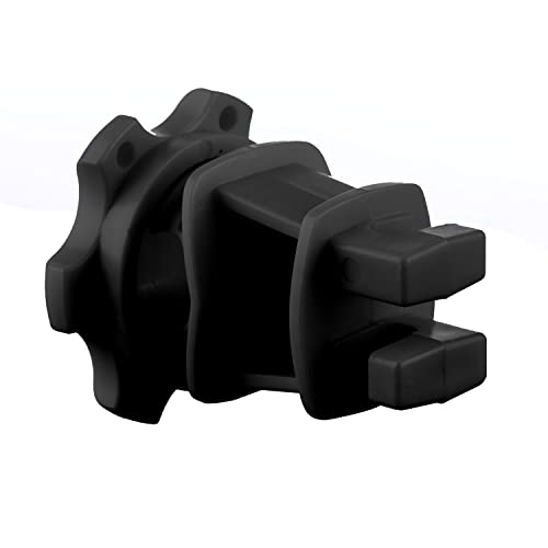 Electric Fence Wire Holding Insulators, Screw Tight Round Post Insulator, Post Clips Insulators, Two Piece Suit, Pack of 25, Black - color: Black